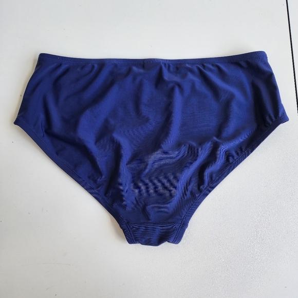 NWT Noon Swim Women's Bottoms Women’s Plus Size 18 Swimwear Navy BLUE - Picture 9 of 10
